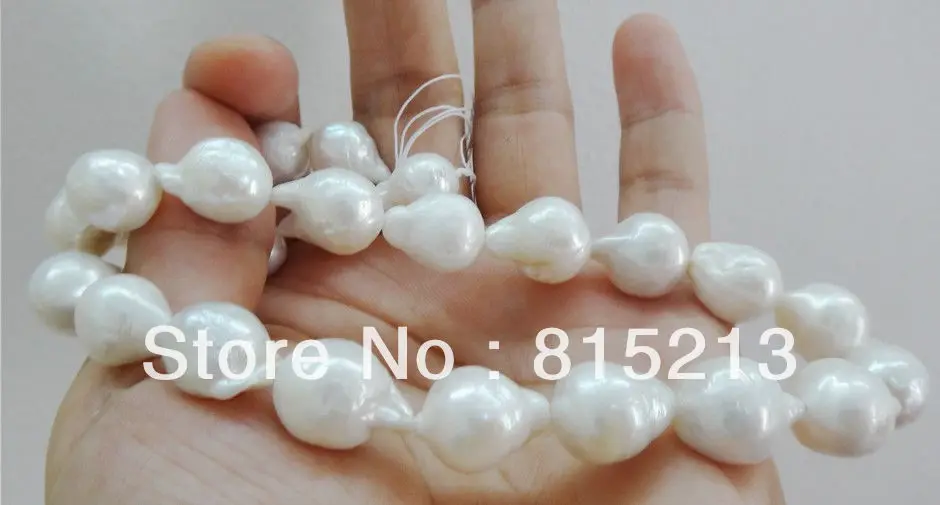 

free shupping ddh001775 HUGE NATURAL 18"12*19MM SOUTH SEA GENUINE WHITE NUCLEAR PEARL NECKLACE 28% Discount ()