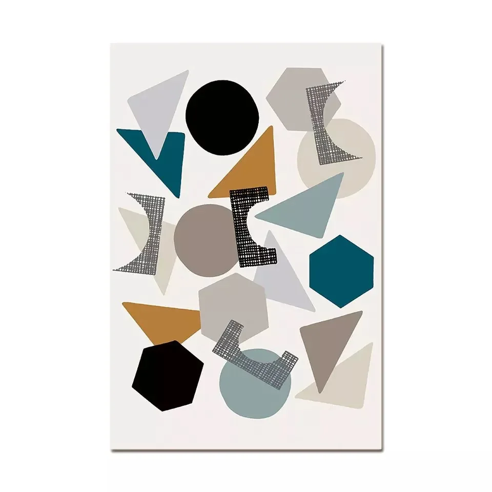 Abstract Geometric Canvas Painting Nordic Posters Picture For Living Room Wall Art Pictures Prints Home Decor Gift Unframed