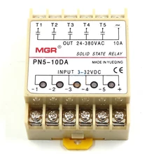 Mager MGR 10DA din-рейку монтажа ССР 5 каналов пятиканальные пять вход 3~ 32VDC выход 24~ 380VAC DC твердотельные реле