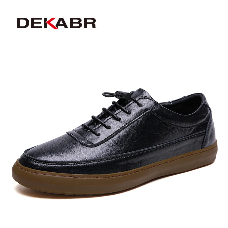 

DEKABR 2019 Casual Shoes Men Fashion Handmade Vintage Shoes Luxury Brand Male Shoes Genuine Leather Men's Leisure Shoes