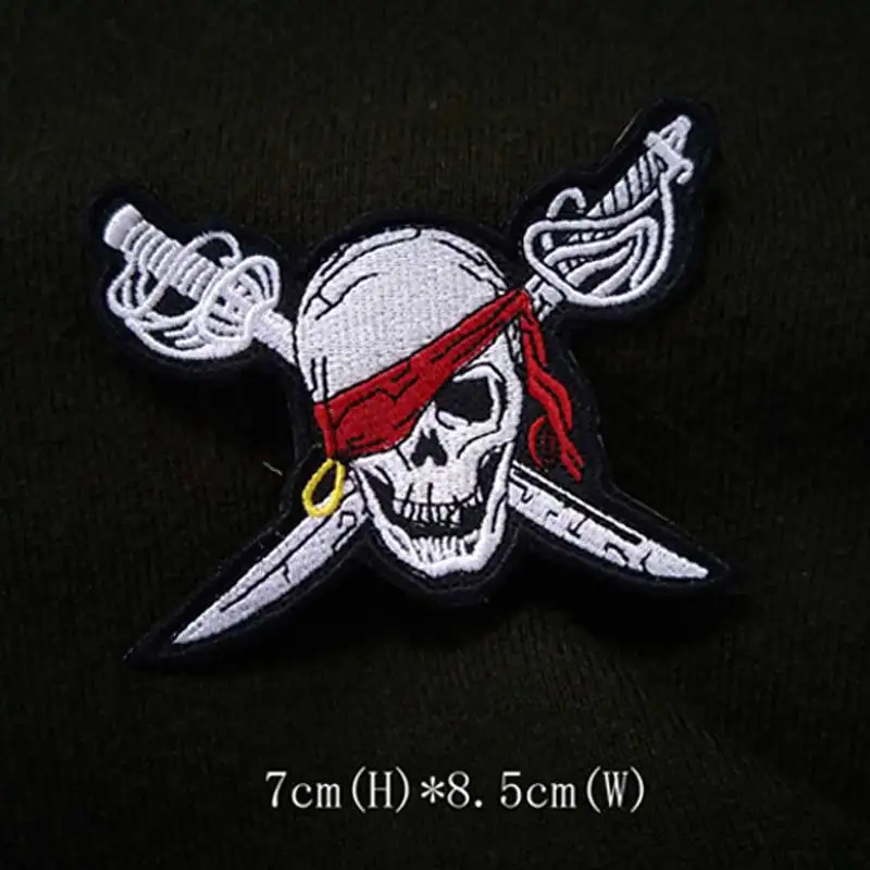

Embroidery Patch Punishe Skull Embroidered Patches, Badge Military Tactical Clothing Backpack Badges Armband Sewing