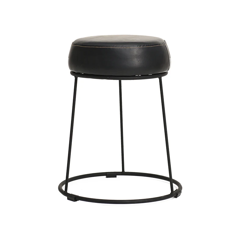 Creative Simple Iron Art Round Stool Household Dining Stool Living Room Leisure Sofa Stool Multipurpose Thicken Safe Makeup Seat Creative Simple Iron Art Round Stool Household Dining Stool Living Room Leisure Sofa Stool Multipurpose Thicken Safe Makeup Seat