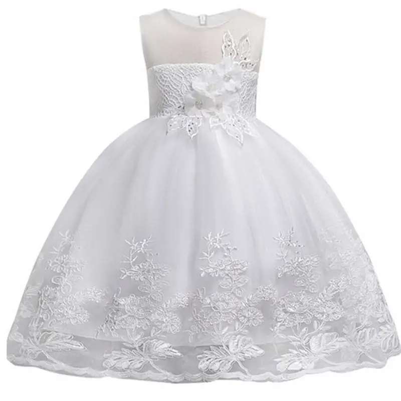 

Princess Flower Girl Dresses Summer Wedding Birthday Party Dresses Pageant Flower Children Costume New Year Kids clothes