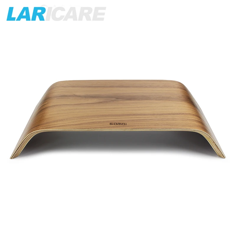 

LARICARE space wooden stand for iMac or ohther Ultra-thin computer with birch and walnut minitor mounts L-04