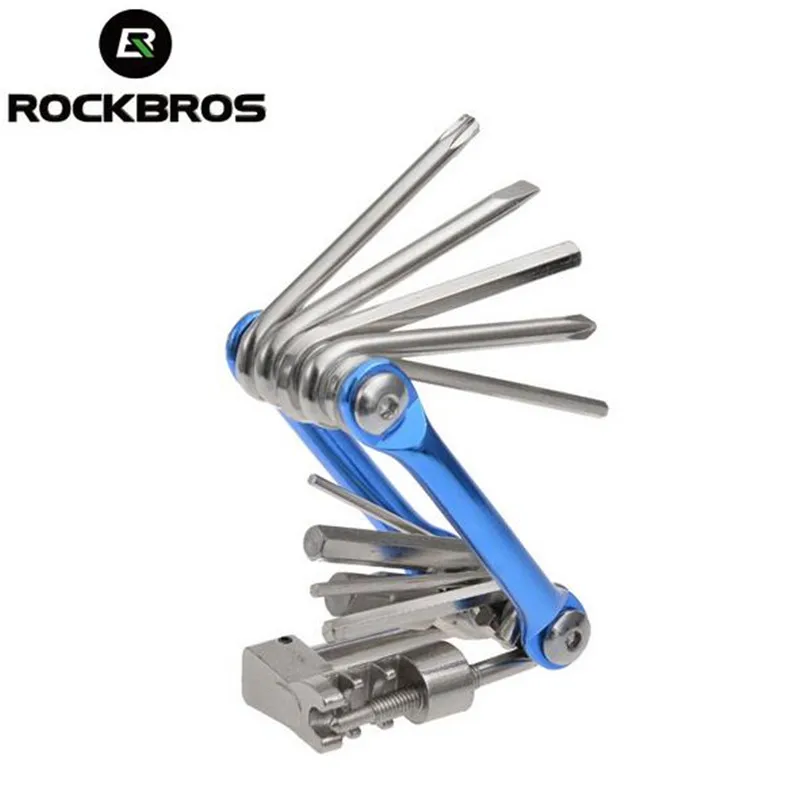ROCKBROS 11 In 1 MTB Road Bike Bicycle multifunctional Mini Repair Folding Tools Sets Kit Tools Wrench Screwdriver Chain Cutter ROCKBROS 11 In 1 MTB Road Bike Bicycle multifunctional Mini Repair Folding Tools Sets Kit Tools Wrench Screwdriver Chain Cutter