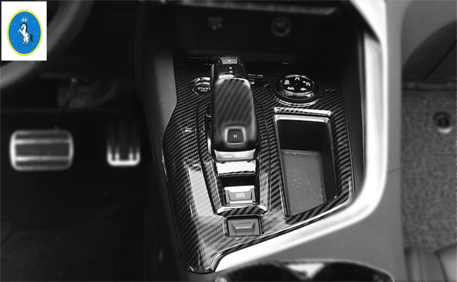 Yimaautotrims авто аксессуар Трансмиссия шестерни Цельнокройное накладка на крышку панели КПП Накладка для peugeot 5008GT 5008 GT 2017 2018 2019 ABS