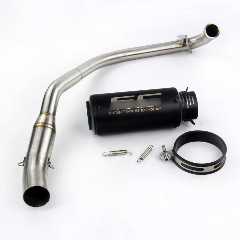 

For NK150 Universal 51MM Motorcycle Full Exhaust Tail Pipe System Connect Stainless Steel Front Link Pipe Moto Escape Modified