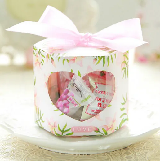 

50 x Creative sweet blue/pink/red Cartoon deer rabbit Love heart Candy Box Wedding Favors Bomboniers supplies Gift candy package