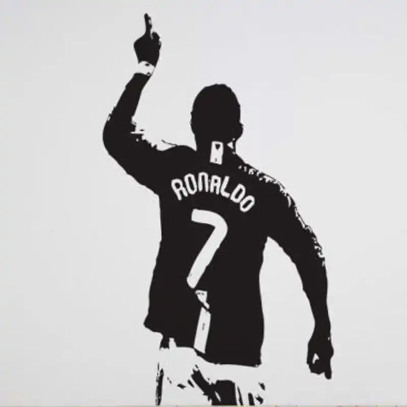 Cristiano Ronaldo 7 Football Wall Decal Sticker Art Design 2 Sizes Wall Decals Stickers Football Walldecal Sticker Aliexpress