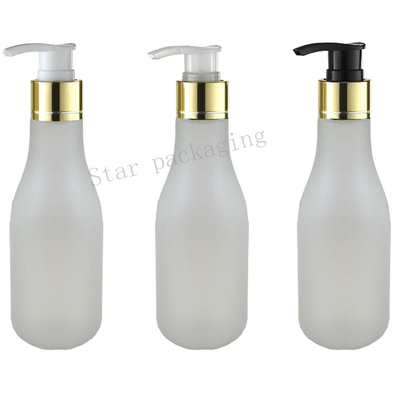 30pcs 150ml empty Frosted clear plastic lotion tubes , pump cosmetic