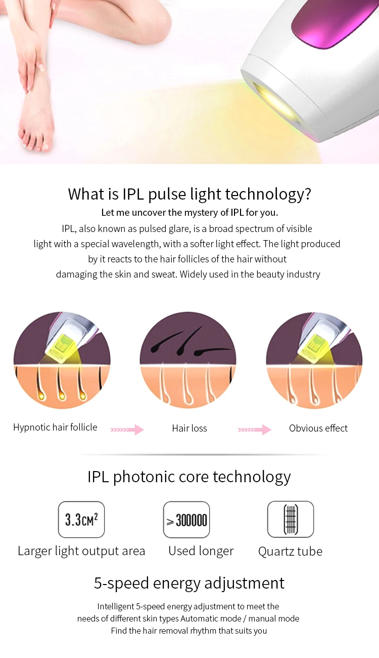 Красота ipl лазерный Перманентный Эпилятор омоложения кожи портативный hr машина