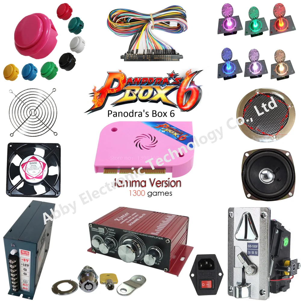 

Arcade Game kit for Pandora's box 6 Classic Arcade Joystick Classic Arcade Push