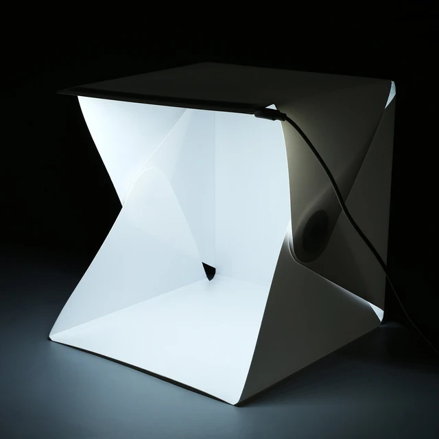 Gosear Fotografia Mini Foldable LED Soft Box Photo Studio Props Photography Lighting Tent
