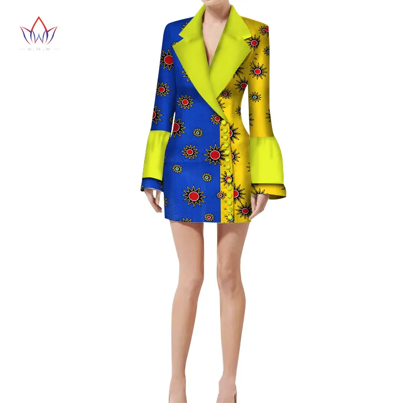

2019 Autumn Jacket Blouse African Wax Print Clothes Brand Dashiki for Women Plus Size Name Factory Clothing Custom Wax WY2044
