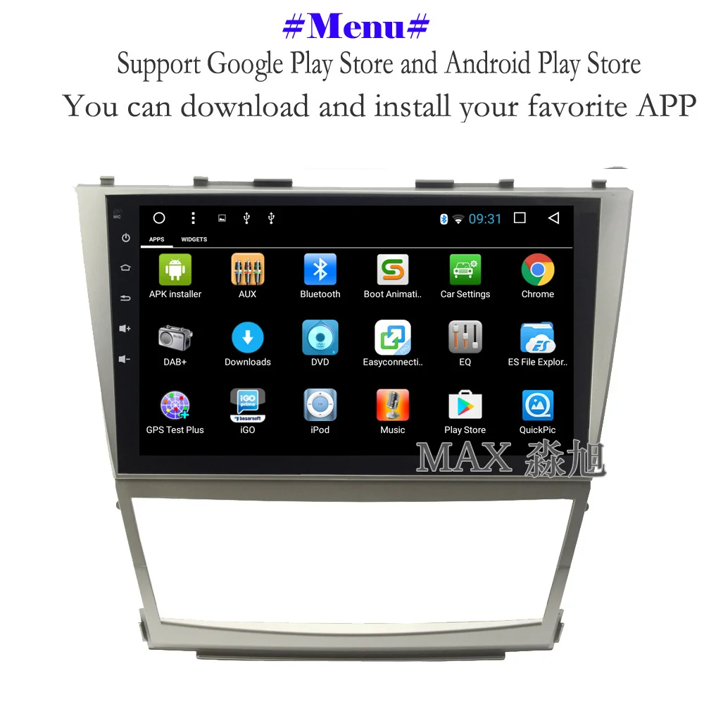 Sale MAX GPS Navigation System Android 8.1 2G 32G Car DVD Player for Toyota Camry 2006 2007 2008 2009 2010 2011 Car Radio BT 4G WiFi 1