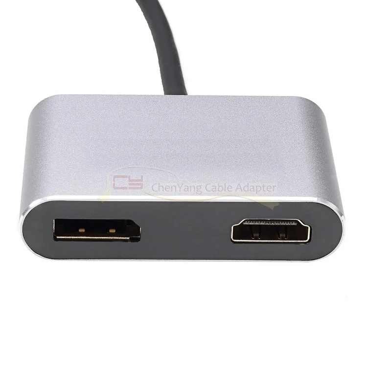 

100PCS/USB-C USB 3.1 Type C to HDMI 4K 30HZ & DisplayPort DP Adapter for Laptop & Monitor HDTV
