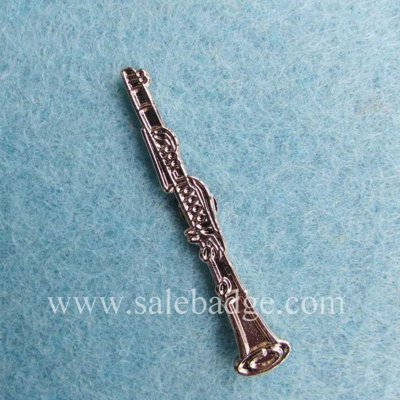 

Custom Soft Enamel Musical instruments Pin Badge Oboe Brooch