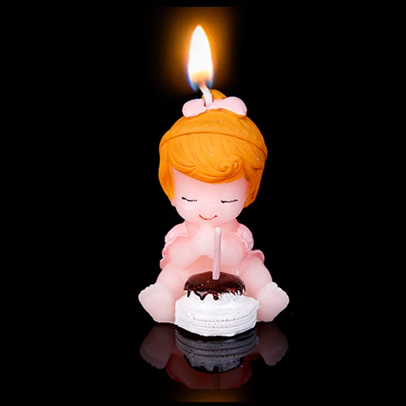 1 Pc Bebe Enfants Bougie D Anniversaire Parti Decorations Bebe Bougie Bebe Douche Faveur Bougies Bapteme Bapteme Ange Bougie Aliexpress