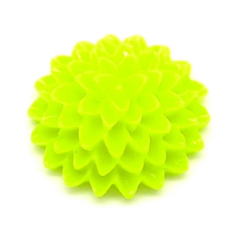 

50Pcs Green Resin Flower Embellishments Flatback Cabochon Scrapbook Home Wedding Decoration Craft Resin Cabochon 15x6mm