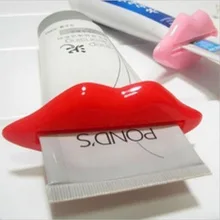 Por Novelty Bathroom Accessories 2pcs Creative Y Lip Kiss Bathroom Accessories Plastic Cream Squeezer Toothpaste Novelty Dispenser China