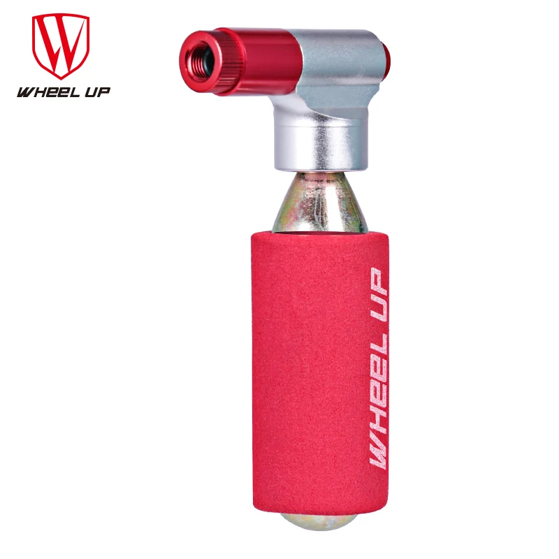 Wheel Up Emergency Bike Pump CO2 Bicycle Pump Head Cycling Ball Mini