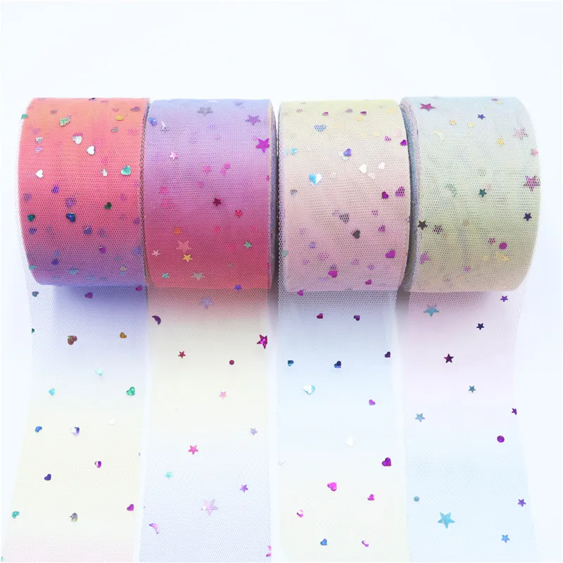 

Sequins Gradient Color Tulle Roll Fabric DIY Baby Shower Tutu Skirt Wedding Birthday Party Decor Baby Shark Party Decor Fabric