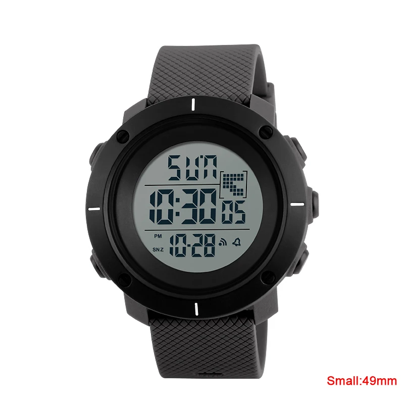 SKMEI, мужские армейские военные уличные спортивные цифровые наручные часы, многофункциональный светодиодный дисплей, водонепроницаемые электронные часы с хронографом