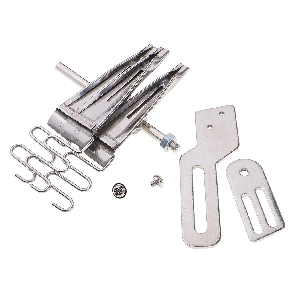 Industrial Sewing Machine Binding Folder For DYP 1404 VC008 Binding Curve Edge Size 1/2 5/16  5/8 1/4 3/8
