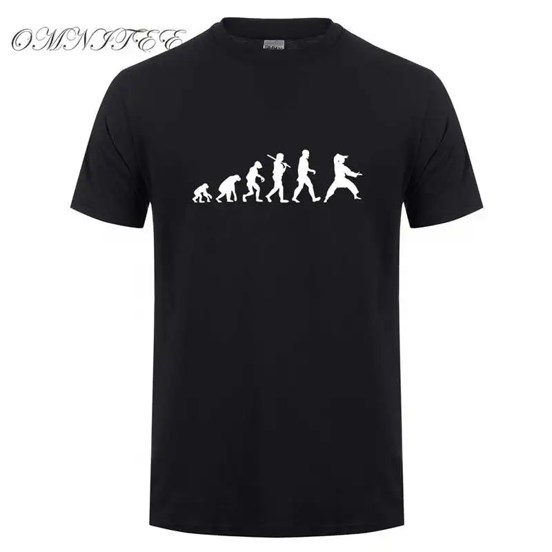 

Omnitee Evolution Tai Chi T Shirts Men New Printed Short Sleeve Cotton O-neck Fashion Evolution T-shirts Tops OT-362