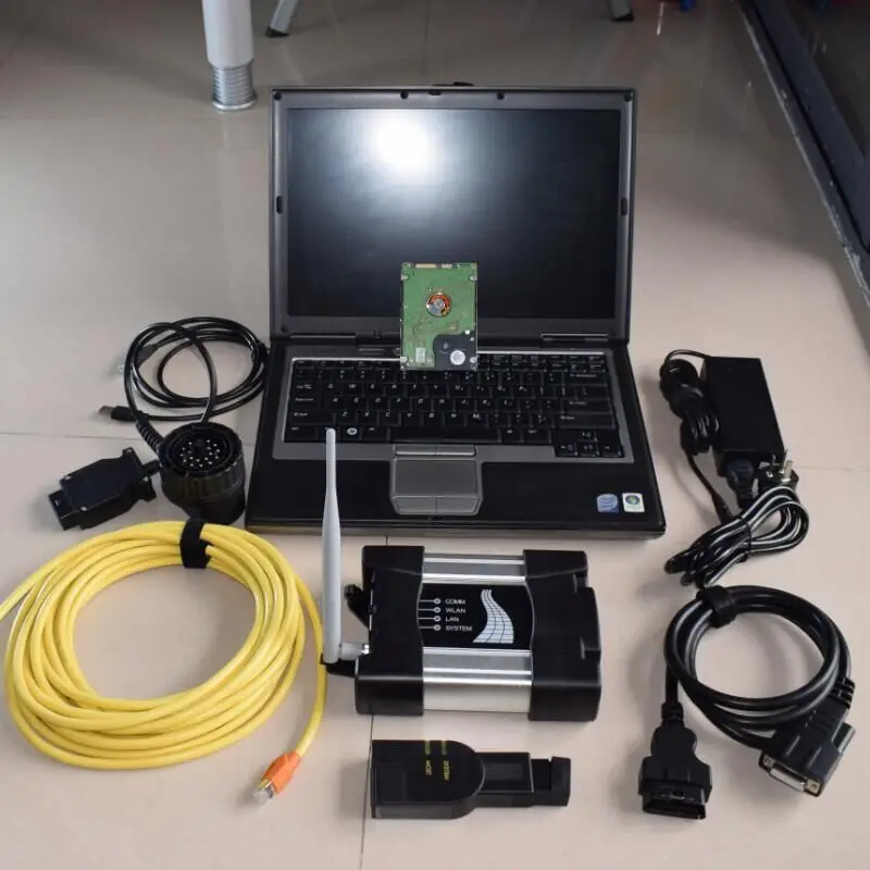 2019 para bmw Icom next wifi con hdd 500gb modo experto con el software portátil d630 ram 4g de dia