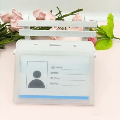 Прозрачный пластиковый чехол для удостоверения личности, держатель для кредитных карт, аксессуары - Цвет: White Horizon