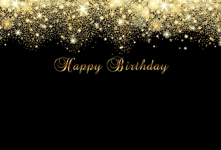 写真スタジオ7x5ftビニール用のゴールドキラキラ写真背景黒幸せな誕生日パーティーの背景 背景 Aliexpress