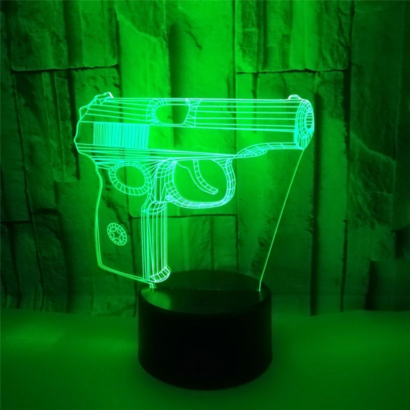 gun 3D night light (1)