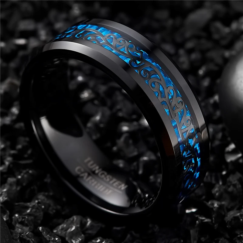 Bonlavie wedding bands men anel preto videira