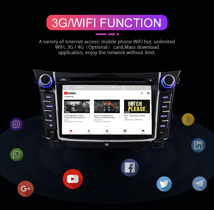 Cheap Besina 2 Din Android 9.0 Car DVD Player For Hyundai I30 Elantra GT 2012 2013 2014 2015 2016 GPS Bluetooth Multimedia Car Radio 5