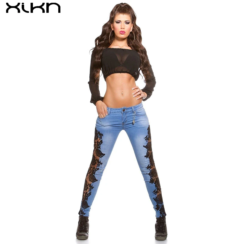 Sexy Women Hollow Fitness Stretch Long Pants Summer