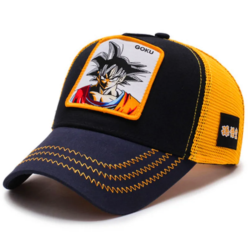 2019New Fashion Dragon Ball Baseball Caps Men Breathable Mesh Snapback Caps Sun Hat For Women bone Casquette Hip Hop cap Dad Hat