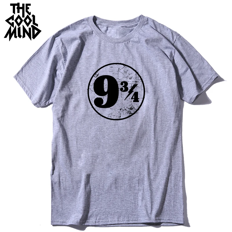 

COOLMIND 100% cotton short sleeve 3/4 9 print men T shirt casual cool summer loose men tshirt male o-neck t-shirt mens tee shirt