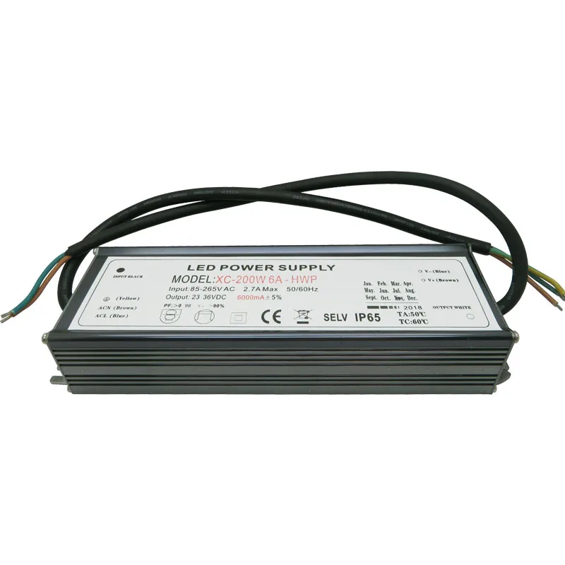 200 W высокой стабилизатора тока светодиода 200 Вт источник питания DC 23-35 V 6000mA