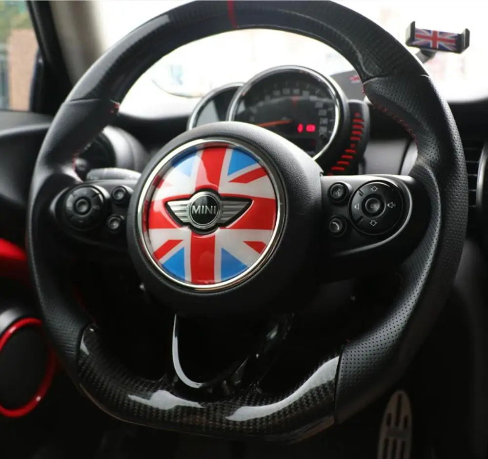 Наклейка на руль в центре украшение для BMW MINI Cooper JCW F54 F55 F56 F60 New Countryman