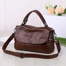 Новинка, роскошная женская сумка из натуральной кожи, высокое качество, настоящая коровья кожа, женские сумки через плечо, сумка через плечо