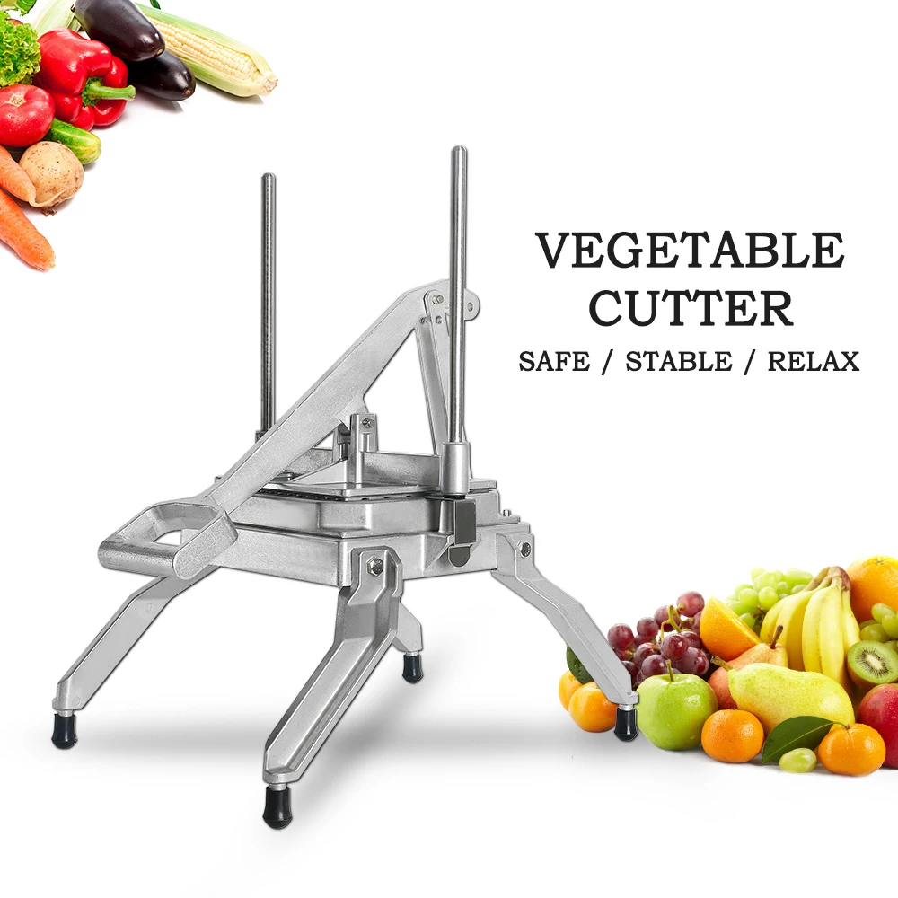 

Manual Vertical Fries Cutter Vegetable Slicer Potato Machine Stainless Steel Wavy Blade Dicing Stick Julienne Kitchen Slicer