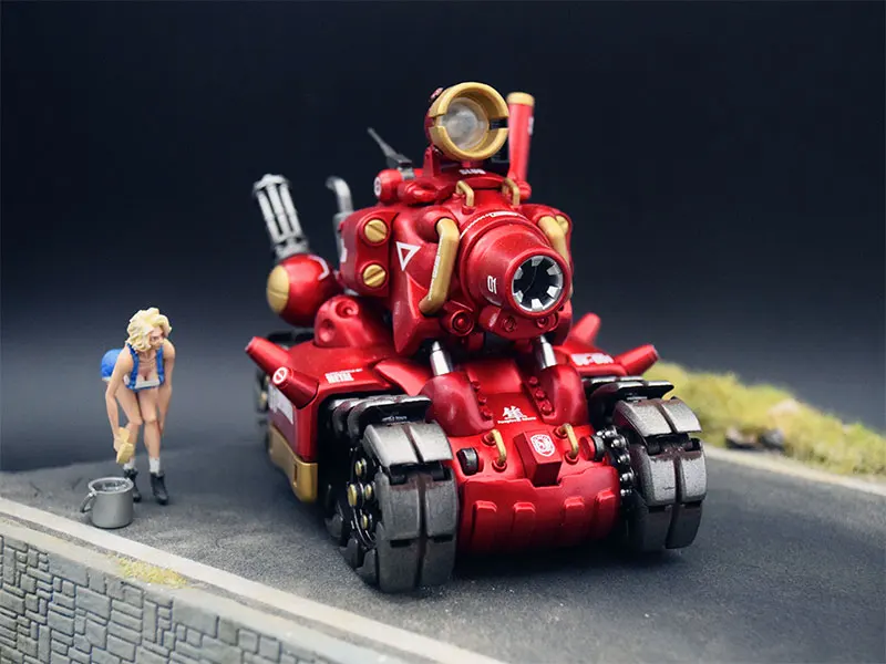 1:35 Scale Vietnam War Metal Slug Flame Red Desert Battle Version Plastic Tank Anime Game Exquisite Model Unique Toys Collection | Игрушки и