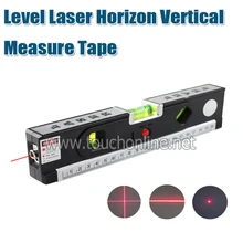 Многофункциональный Уровень лазерный Горизонт Вертикальная измерительная лента выравниватель пузырьки линейка TLV04