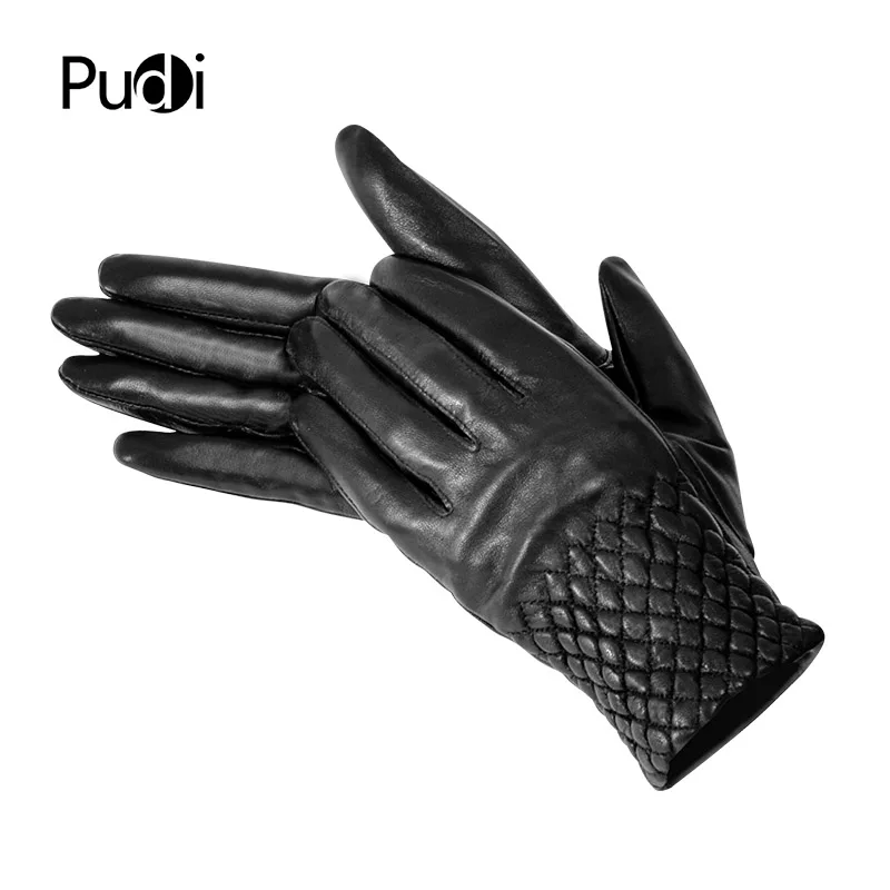 

Женские перчатки из натуральной овечьей кожи PUDI GL829, новые модные осенне-зимние перчатки
