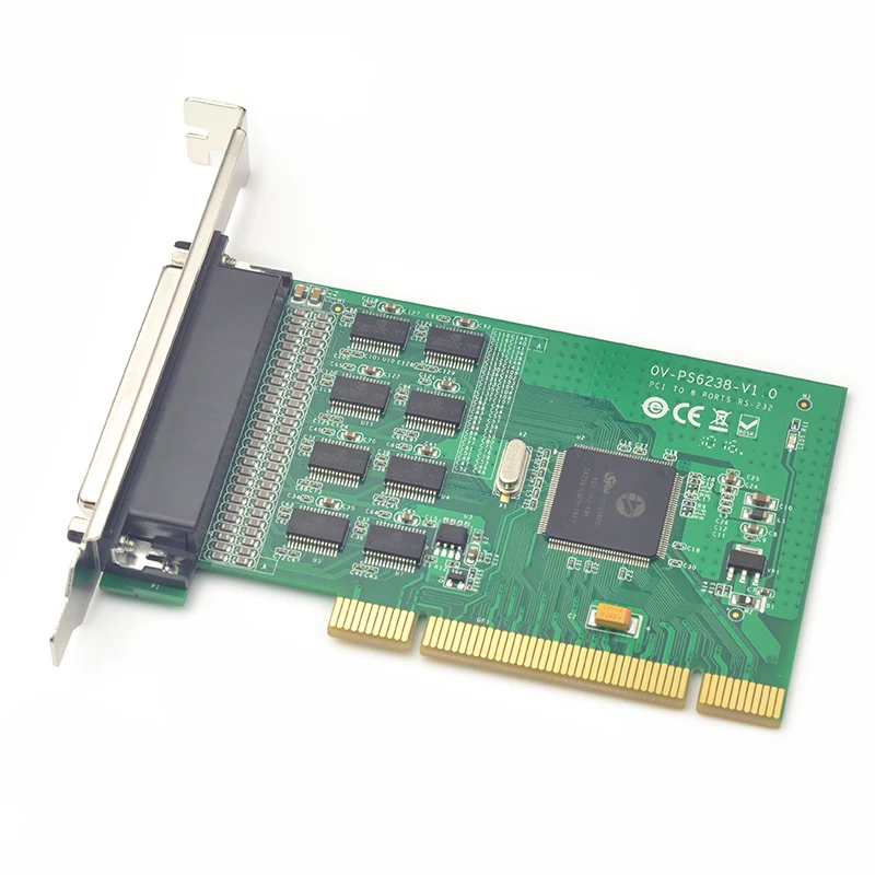 PCI I/O Card 8 Serial RS232 Ports PCI Card with TVS , Fan out Cablein