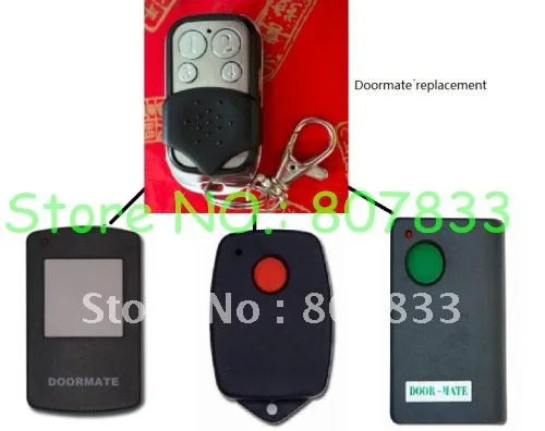 

Door-mate TRG101 TRG300 303MHZ garage door remote opener replacement, cheap Doormate transmitter receiver with ABCD&1234 button
