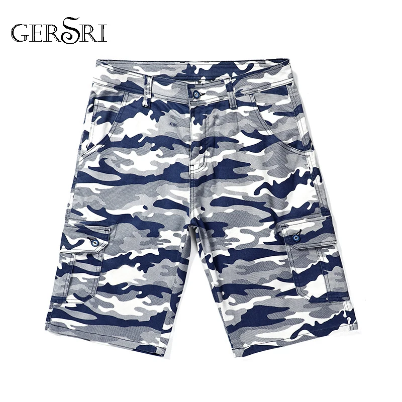 Gersri мужские летние шорты плюс размер 28-48 повседневные мужские хип-хоп шорты Свободные 80-160 кг повседневные шорты камуфляж