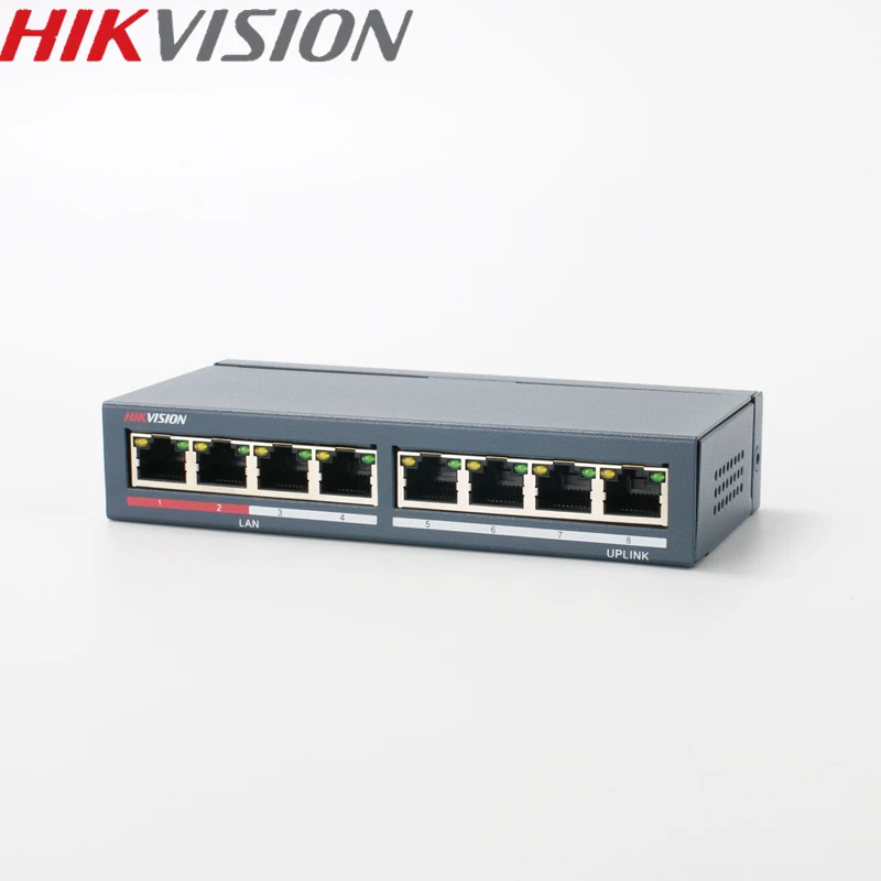Hikvision DS 3E0108 E Неуправляемый коммутатор без PoE 8 портов 10/100 Мбит/с адаптивный