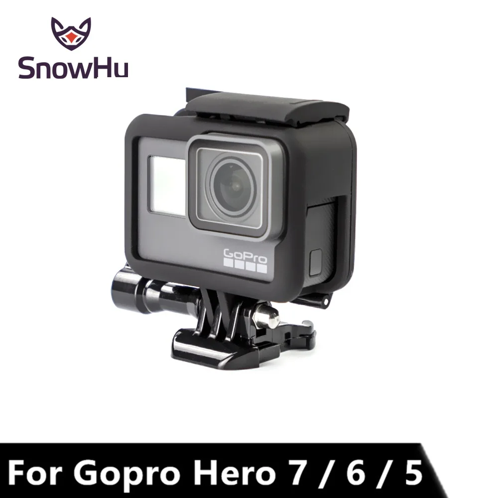 Защитная рамка SnowHu чехол бампер + крышка объектива для Gopro Hero 7 6 5 корпус Go Pro